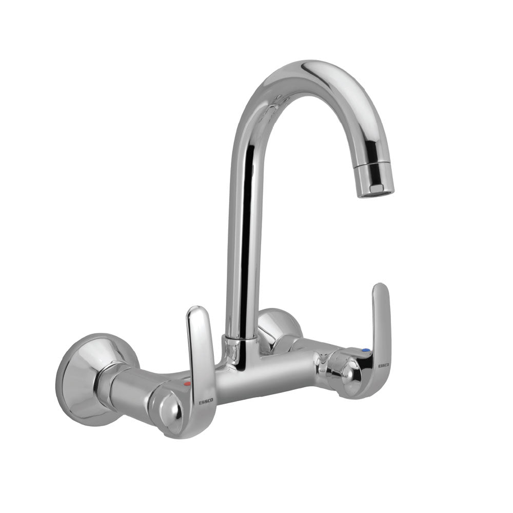 SINK MIXER WITH T/M SWINGING SPOUT - ESSCO FAUCET -  ( CHROME - ORBIT - 0x0 mm - 0inchx0inch )