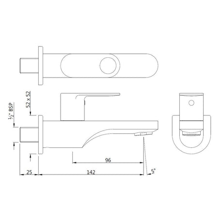 BIB COCK WITH WALL FLANGE - JAQUAR FAUCETS -  ( STAINLESS STEEL - ORNAMIX PRIME - 0x15 mm - 0inchX0.5inch )