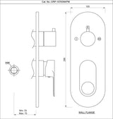AQUAMAX EXPOSED PART KIT OF SINGLE LEVER SHOWER MIXER WITH 3-WAY DIVERTER AND SLEEVE (COMPATIBLE WITH ALD-783N) - JAQUAR FAUCETS -  ( BLACK MATT - ORNAMIX PRIME - 0x20 mm - 0inchX0.8inch )