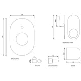 SINGLE LEVER EXPOSED PARTS KIT OF HI-FLOW DIVTR - JAQUAR FAUCETS -  ( GRAPHITE - ORNAMIX PRIME - 0x15 mm - 0inchX0.5inch )