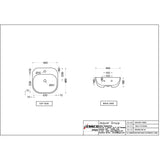 TABLE TOP WASH BASIN - ESSCO SWARE -  ( WHITE - ORBIT - 0x0 mm - 0inchx0inch )
