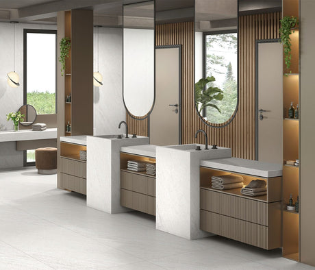 INGRESSO WHITE CRESTAMATTE - PORCEKO -  (  - ARDESIA DE INGRESSO - 3000x790x15 mm - 118.11inchX31.1inchX0.6inch )