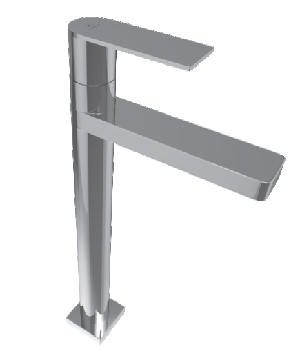 PILLAR COCK TALL WITH BASE FLANGE - LUXELET -  ( CHROME - FANGO - 0x15 mm - 0inchX0.5inch )