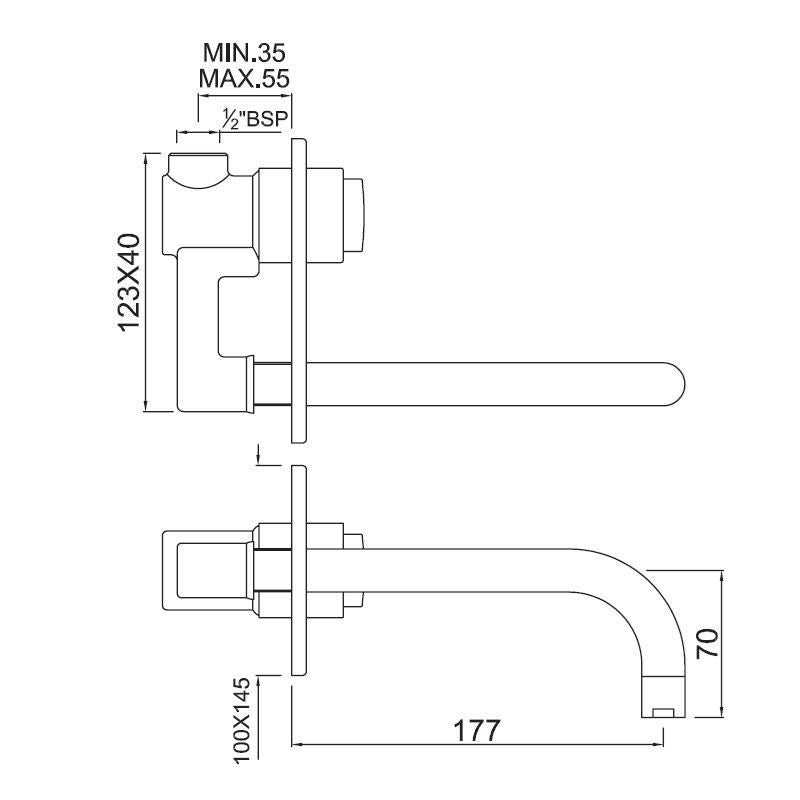 W/M BASIN TAP SELF CLOSING - JAQUAR FAUCETS -  ( CHROME - PRESSMATIC - 0x15 mm - 0inchX0.5inch )