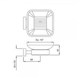 SOAP DISH - ARTIZE FAUCET -  ( CHROME - QUADRA - 0x0 mm - 0inchx0inch )