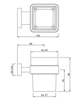 TUMBLER HOLDER - ARTIZE FAUCET -  ( CHROME - QUADRA - 0x0 mm - 0inchX0inch )