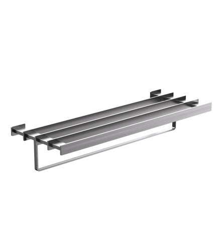 TOWEL RACK 600MM LONG WITH LOWER HANGER - ARTIZE FAUCET -  ( STAINLESS STEEL - QUADRA - 0x600 mm - 24inchX0inch )