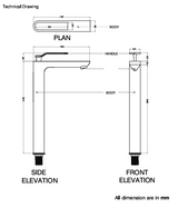 TALL PILLAR COCK - AQUANT -  ( ROSE GOLD -  - 0x0 mm - 0inchx0inch )