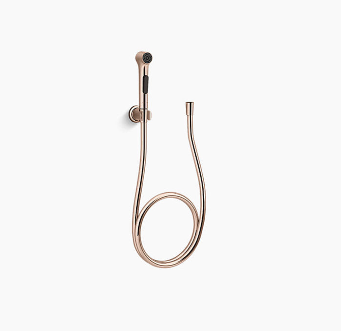 ELATE HEALTH FAUCET WITH HOSE & BRACKET - KOHLER PREMIUM -  ( ROSE GOLD - PREMIUM - 0x15 mm - 0inchX0.6inch )