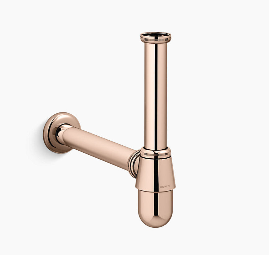 COMPLEMENTARY-BOTTLE TRAP W/O DRAIN PIPE - KOHLER POPULAR -  ( ROSE GOLD - POPULAR - 0x300 mm - 0inchX12inch )