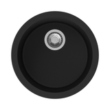 QUARTZ 1.0 BOWL W/O DRAIN BOARD - CARYSIL -  ( GRANITE METALLIC NERA - ROCK - 0x457.2 mm - 0inchX18inch )