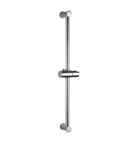 SLIDING RAIL LONG ROUND SHAPE WITH HAND SHOWER HOLDER - ARTIZE FAUCET -  ( CHROME -  - 600x19 mm - 24inchX0.76inch )