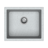 QUARTS 1.0 BOWL W/O DRAIN BOARD (DEPTH 8INCH) - CARYSIL -  ( GRANITE CRATER - SALSA - 533x457 mm - 21inchX18inch )