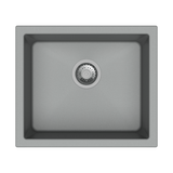 QUARTZ 1.0 BOWL W/O DRAIN BOARD (DEPTH 8INCH) - CARYSIL -  ( GRANITE METALLIC CROMA - MAGIC SALSA - 457x406 mm - 18inchX16inch )