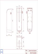 AUTOMATIC SOAP DISPENSERS CAPACITY 0.8L - JAQUAR FAUCETS -  ( BLC - SOAP DISPENSERS - 0x0 mm - 0inchx0inch )