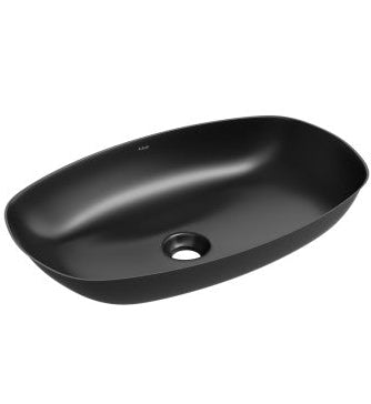 UNDER COUNTER BASIN WITH FIXING ACCESS - ARTIZE SWARE -  ( BLACK MATT - SIGNAC - 600x390 mm - 24inchX15.6inch )