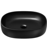 THIN RIM TABLE TOP WASH BASIN - ARTIZE SWARE -  ( BLACK - SIGNAC - 450x380 mm - 18inchX15.2inch )