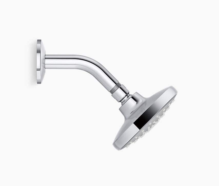 SINGLE FUNC.ROUND SWR HEAD W/ARM - KOHLER POPULAR -  ( POLISHED CHROME - POPULAR - 0x91 mm - 0inchX4inch )