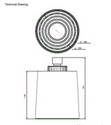 ABS HEAD SHOWER - AQUANT - ( CHROME - - 110x0 mm - 4.4inchX0inch )