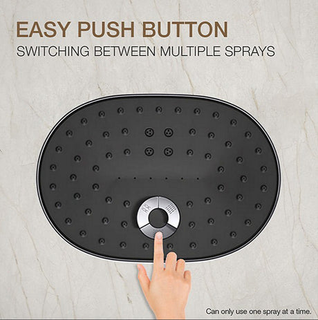 STATEMENT OBLONG MULTIFUNCTION SHOWERHEAD - KOHLER PREMIUM -  ( POLISHED CHROME - PREMIUM - 0x0 mm - 0inchx0inch )