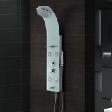 SHOWER PANEL - JAQUAR FAUCETS -  ( WHITE - GLASSY WHITE - 1400x250 mm - 56inchX10inch )
