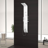 THERMO SHOWER PANEL W/BUTTON SPT - JAQUAR FAUCETS -  ( S.STEEL WHITE - CURVE NEO -1500X230 mm- 60inchX9.2inch)