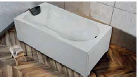 SIDE PANEL GP ACRYLIC (HEAD SIDE) - OYSTER -  ( WHITE - SIENNA - 0x0 mm - 0inchx0inch )