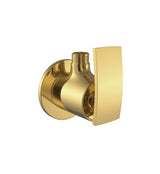 ANGULAR STOP COCK WITH WALL FLANGE - ARTIZE FAUCET -  ( GOLD BRIGHT PVD - SIGNAC - 0x15 mm - 0inchX0.5inch )