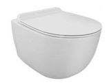 WALL HUNG RIMLESS WC W/S.COVER & ACC.( BOLT DISTANCE 7INCH)- ARTIZE SWARE -  ( WHITE - SIGNAC - 0x0 mm - 0inchX0inch )