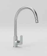 SINK COCK TABLE MOUNTED WITH SWIVEL SPOUT - LUXELET -  ( CHROME - QUADRA - 0x15 mm - 0inchX0.5inch )