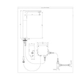 TALL BOY SENSOR FAUCET (BATTERY OP)- JAQUAR FAUCETS -  ( CHROME - OPAL PRIME SENSOR - 0x15 mm - 0inchX0.5inch )