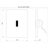 EXPOSED PART KIT OF URINAL SENSOR CONSISTING OF WALL FLANGE WITH SENSOR EYE - JAQUAR FAUCETS -  ( GOLD BRIGHT PVD - SENSOR FAUCETS - 0x15 mm - 0inchX0.5inch )
