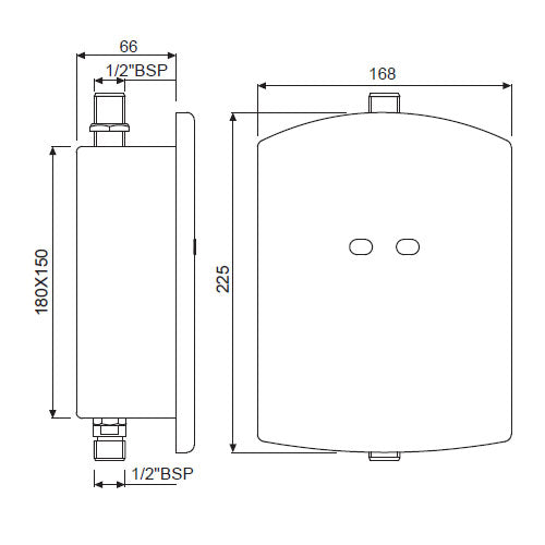 CON.TYPE URINAL F/VLV W/BOX (BATTERY OP) - JAQUAR FAUCETS -  ( STL - SENSOR - 0x15 mm - 0inchX0.5inch )