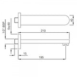 PLAIN SPOUT - ARTIZE FAUCET -  ( CHROME - SPOUT - 0x0 mm - 0inchx0inch )