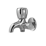 2-WAY BIB COCK W/FLANGE - ESSCO FAUCET -  ( CHROME - SOMETHING SPL - 0x15 mm - 0inchX0.6inch )