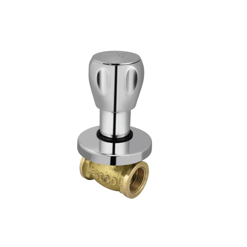 CONC.STOP COCK - ESSCO FAUCET -  ( CHROME - SOMETHING SPL - 0x15 mm - 0inchX0.5inch )