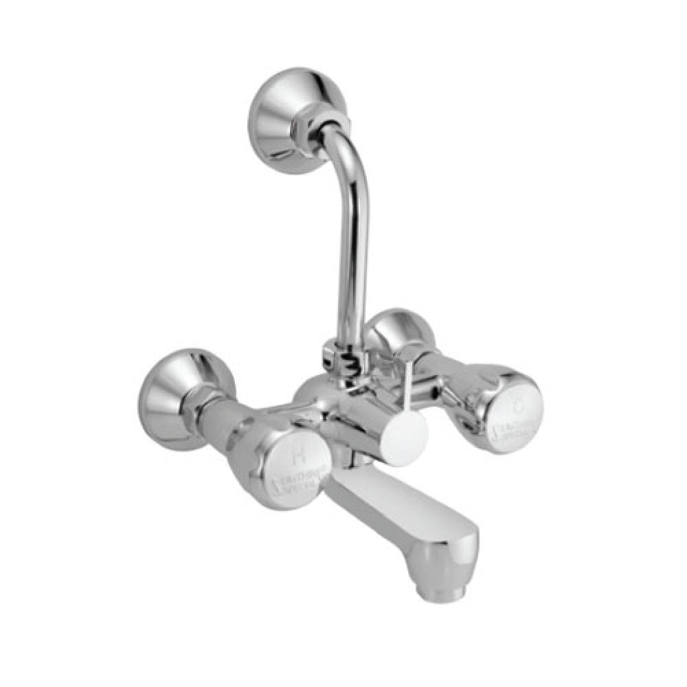 WALL MIXER WITH BEND - ESSCO FAUCET -  ( CHROME - SOMETHING SPL - 0x15 mm - 0inchX0.5inch )