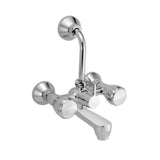 WALL MIXER WITH BEND - ESSCO FAUCET -  ( CHROME - SOMETHING SPL - 0x15 mm - 0inchX0.5inch )