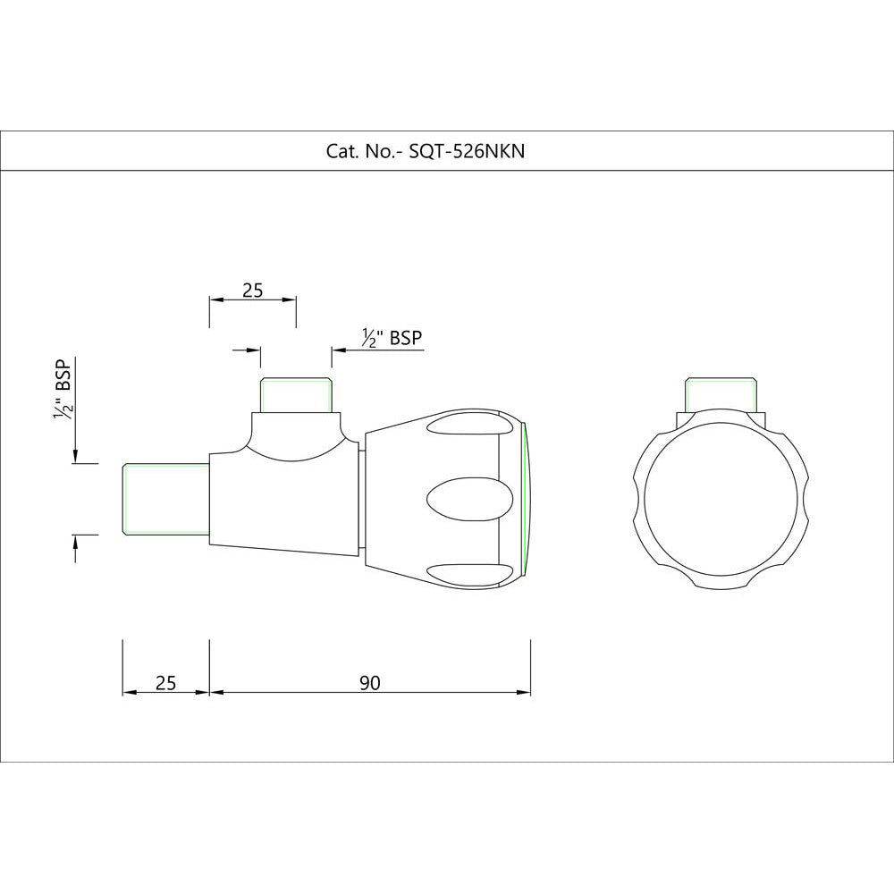 ANGLE COCK W/O FLANGE - ESSCO FAUCET -  ( CHR - SUMTHING SPL - 0x15 mm - 0inchX0.6inch )