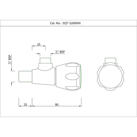 ANGLE COCK W/O FLANGE - ESSCO FAUCET -  ( CHR - SUMTHING SPL - 0x15 mm - 0inchX0.6inch )