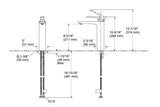ALEO-SL BASIN MIXER LONG BODY W/PIPES - KOHLER PREMIUM -  ( BRUSHED NICKEL - PREMIUM - 0x0 mm - 0inchx0inch )