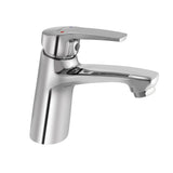 SINGLE LEVER BASIN MIXER W/POPUP - ESSCO FAUCET -  ( CHROME - STELLA - 0x15 mm - 0inchX0.5inch )