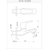 BIB COCK WITH WALL FLANGE - ESSCO FAUCET -  ( CHROME - STELLA - 0x15 mm - 0inchX0.5inch )