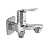 2-WAY BIB COCK WITH WALL FLANGE - ESSCO FAUCET -  ( CHROME - STELLA - 0x15 mm - 0inchX0.6inch )
