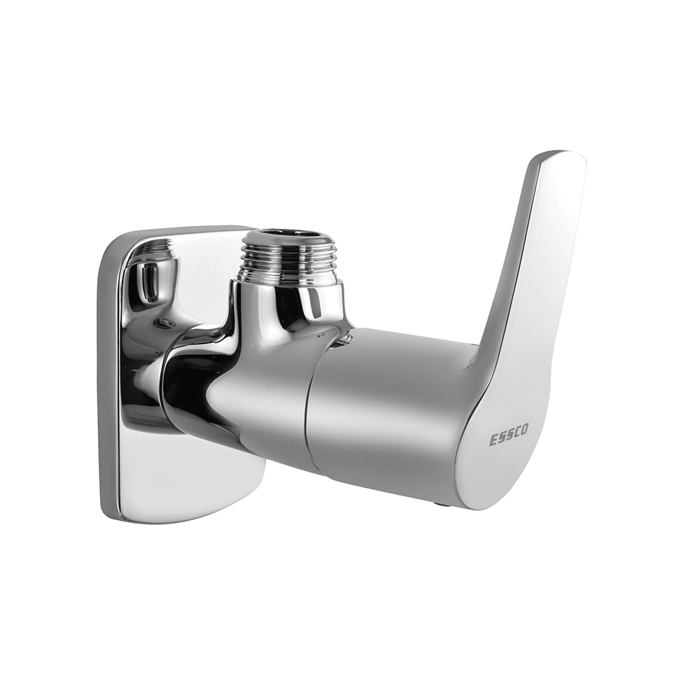 ANGULAR STOP COCK WITH WALL FLANGE - ESSCO FAUCET -  ( CHROME - STELLA - 0x15 mm - 0inchX0.6inch )