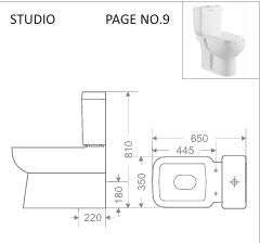 EWC CPLD  S -220MM W/S.COVER W/O CISTERN - GLOCERA SWARE -  ( STAR WHITE - STUDIO - 0x0 mm - 0inchx0inch )