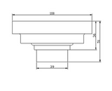 BRASS POP-UP FLOOR TRAP - AQUANT-(CHROME -100x100 mm - 4inchX4inch )