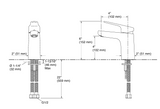ACCLIV SINGLE CONTROL LAVATORY FAUCET W/O DRAIN - KOHLER POPULAR -( CHROME - POPULAR - 0x15 mm - 0inchX0.6inch )
