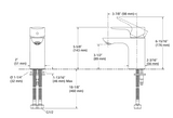 ALEO-SL BASIN MIXER W/PEPS - KOHLER PREMIUM -  ( POLISHED CHROME - PREMIUM - 0x15 mm - 0inchX0.6inch )