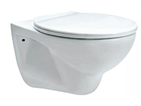 WALL HUNG WC W/SOFT CLOSING S/COVER ( BOLT DISTANCE 9INCH) - ESSCO SWARE -  ( WHITE -  - 0x0 mm - 0inchx0inch )